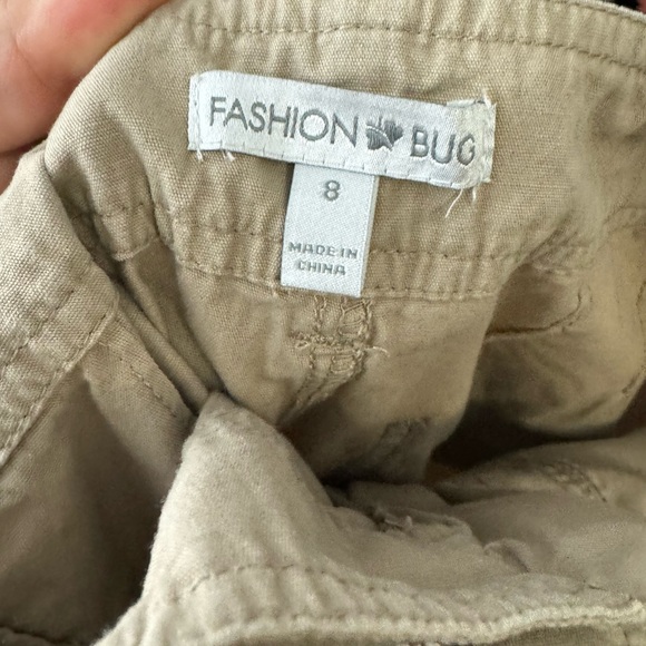 Fashion Bug Vintage Capri Khaki Tan Pants Women’s Size 8 - Picture 5 of 9